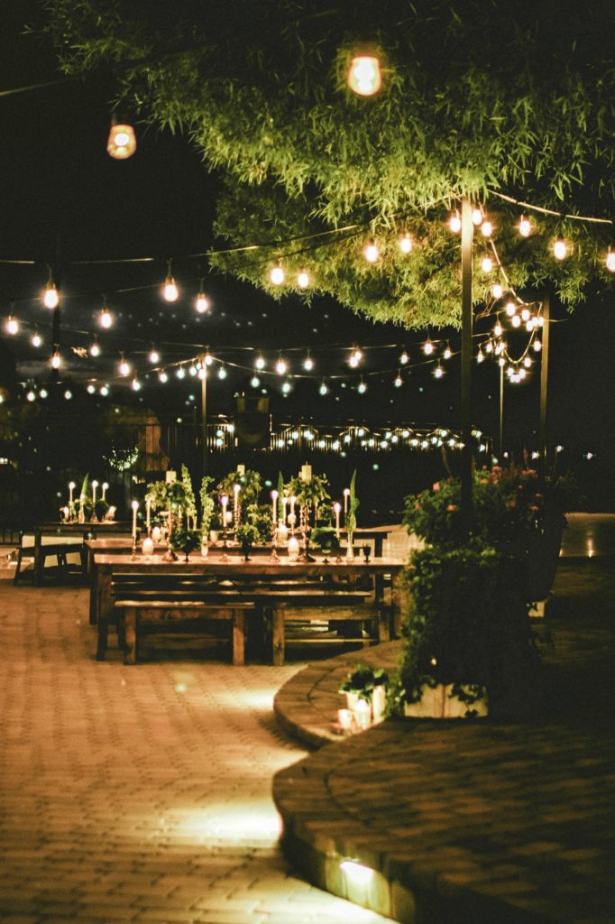 Perimeter String Lights Wedding & Event Lighting Rentals in New