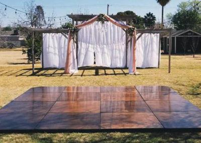 Outdoor Dance floor rental in Mesa AZ for weddings and events