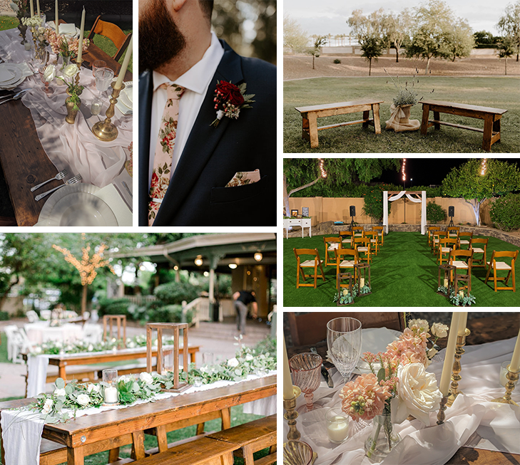 The Elopement Rental Package - Wood N Crate Event Rentals