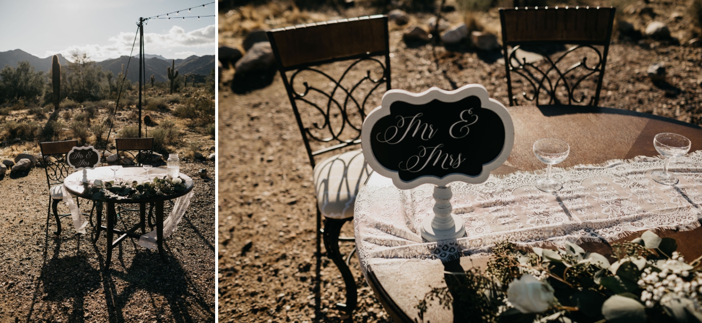 Tips on designing an Arizona desert wedding