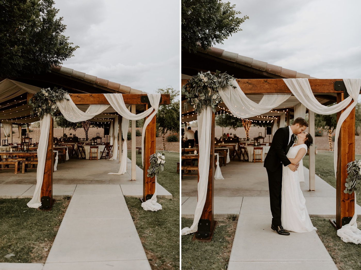 How to decorate a Wooden Beam Arch for your wedding ceremony