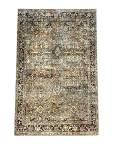 Brown and beige rug rental 3.5x5.5